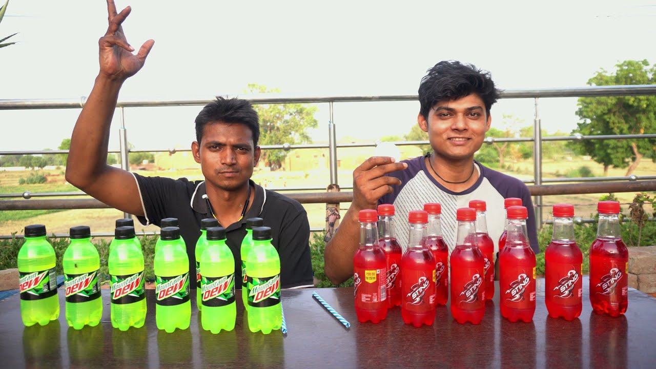 Mountain Dew Vs Sting Energy Drink Challenge | Energy Cold Drink Challenge | Drinking Challenge