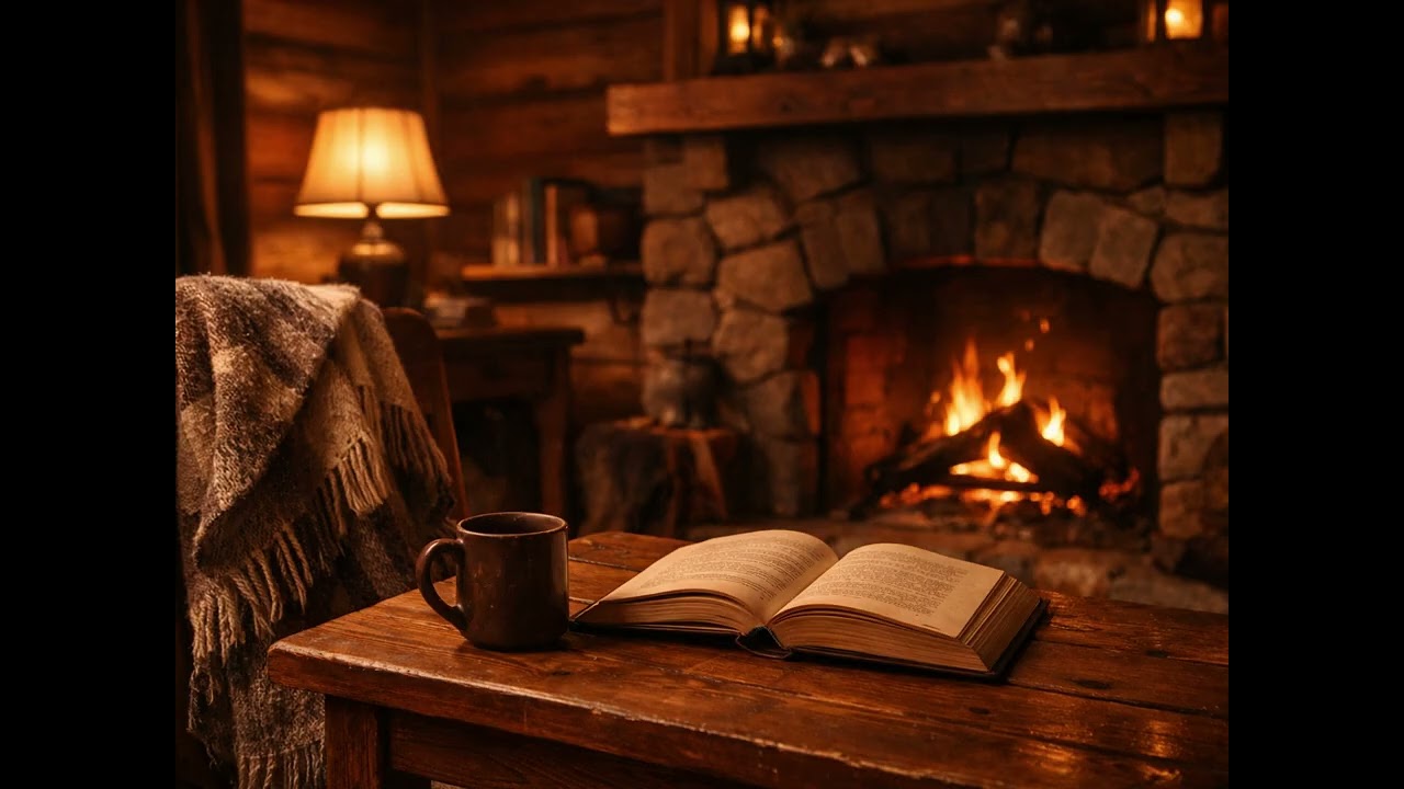Cozy Cabin Reading Ambience