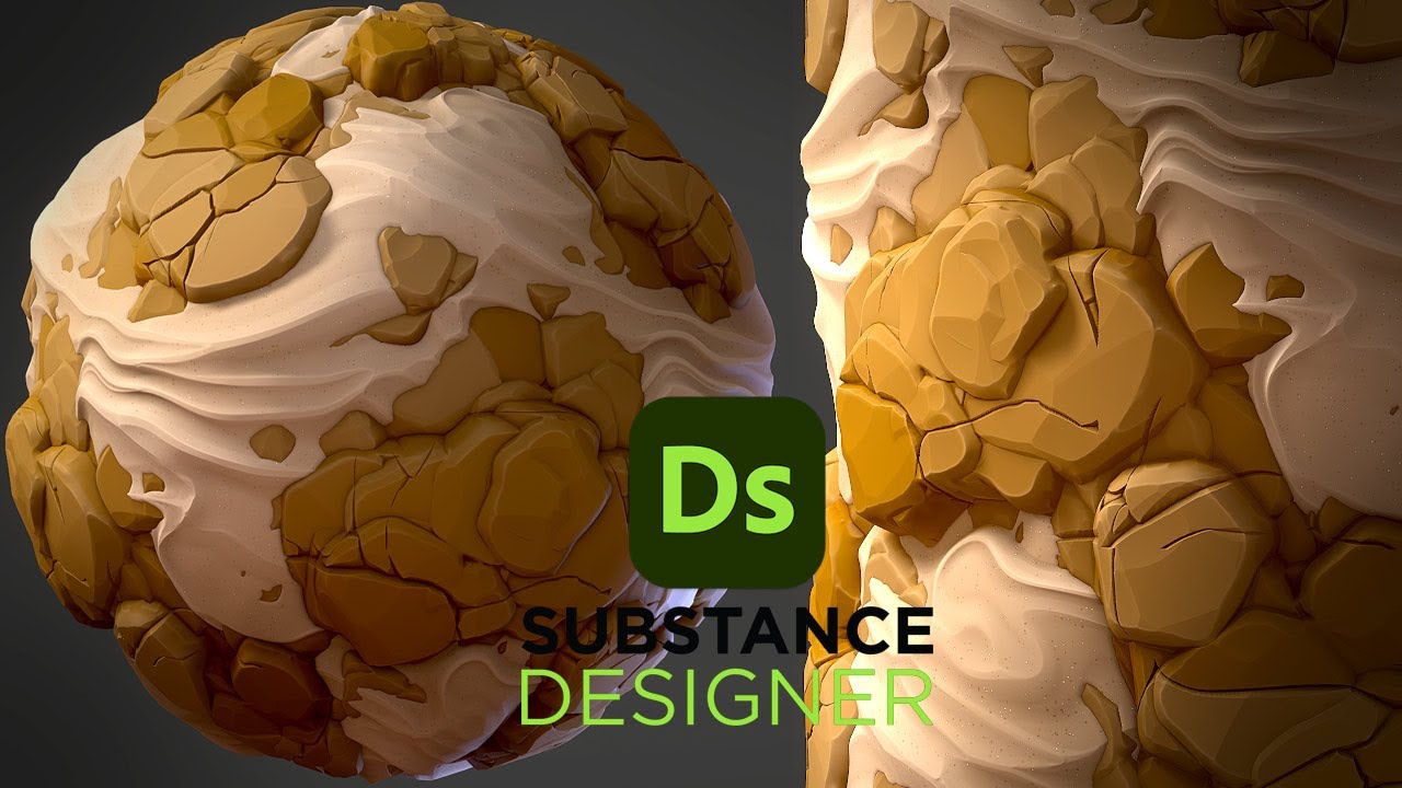 Stylized Desert Rocky Terrain - Substance 3D Designer