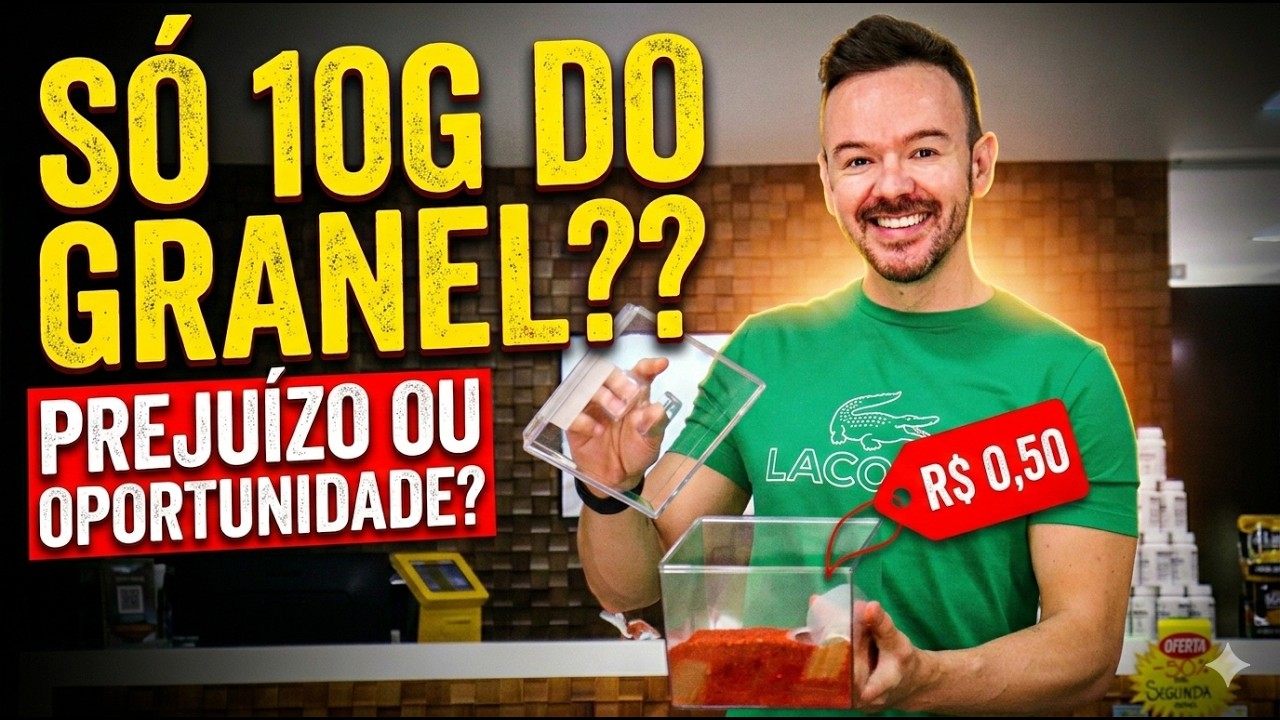 O cliente pediu só 10g do granel. O que fazer nestes casos?