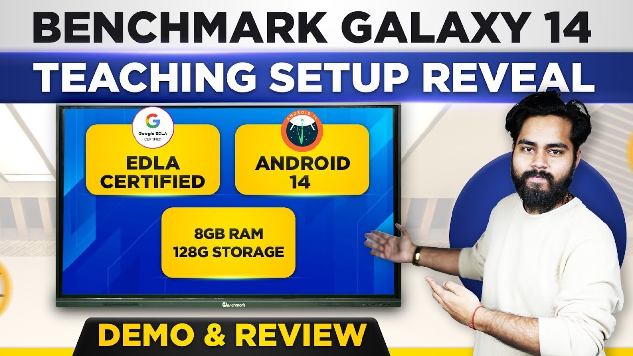 Benchmark Galaxy 14 Interactive Flat Panel Demo | EDLA Certified Digital Board @Smart Infovision