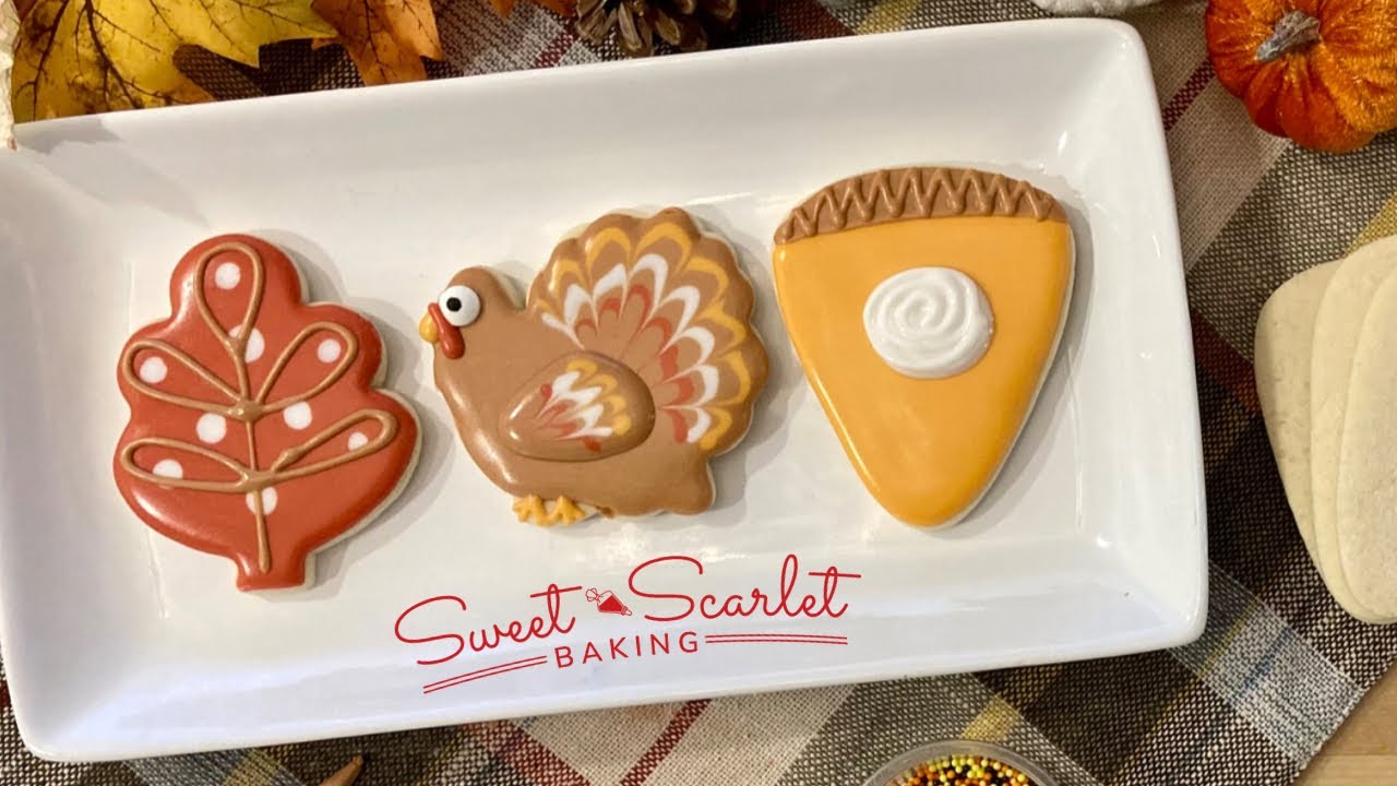 Thanksgiving Cookies-How to Decorate with Royal Icing