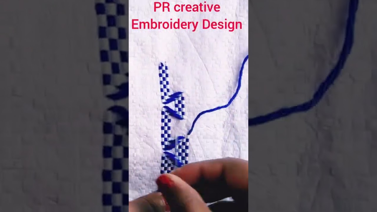 New plastic  Table mat design on plastic sack. #PR creative  Embroidery Design.