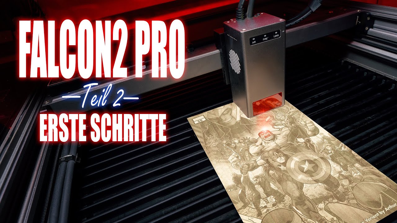 Creality Falcon2 Pro Lasergravierer Laserschneider Erste Schritte Tipps Foto auf Holz gravieren