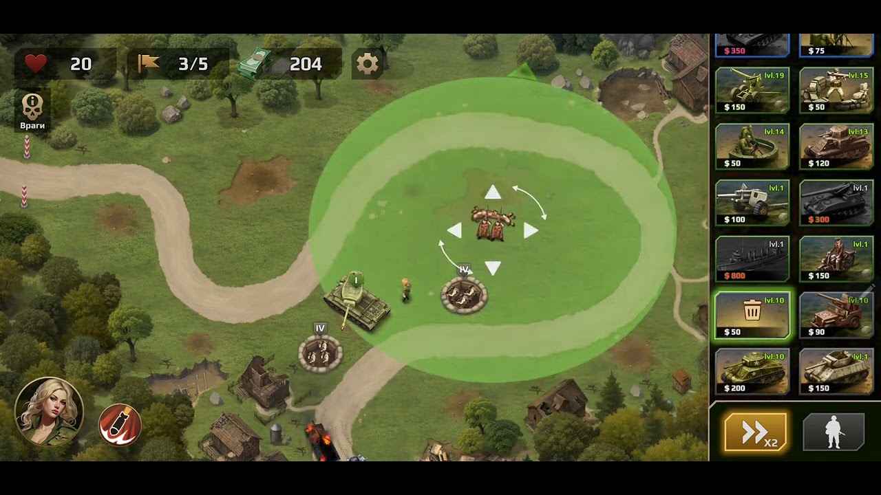 WWII Defense: RTS Army TD Game (mobile) Level 13 (Normal)