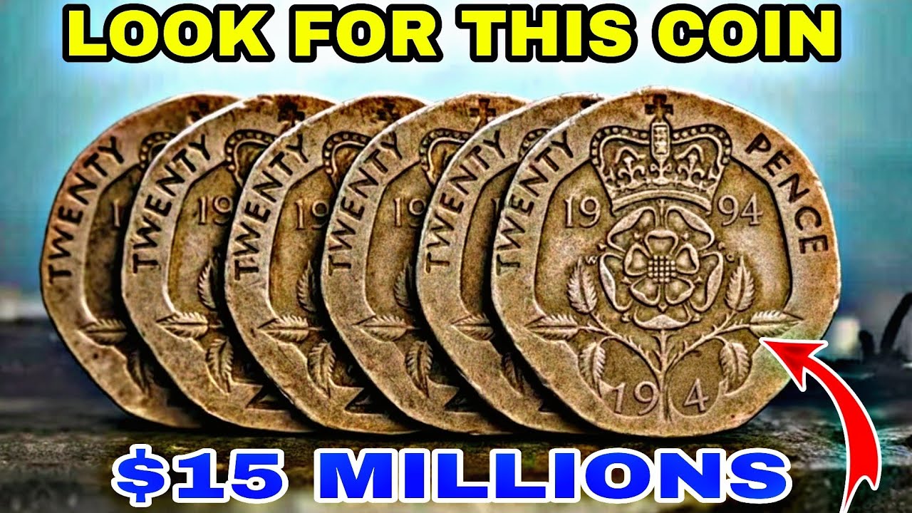 UK 20 Pence Coin Value & History | 1987, 1993, 1994, 2000 Rare Coins Worth Money