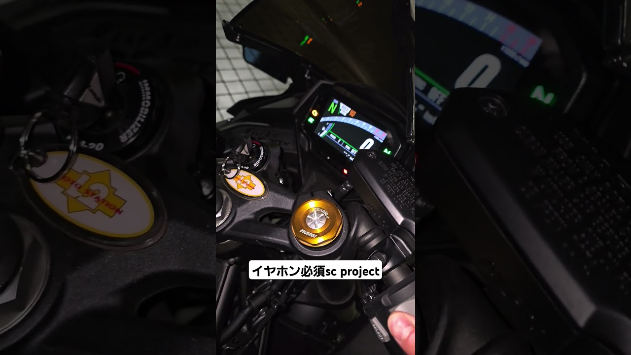 【ZX4R】SC管の爆音暖気cold start asmr with sc project exhaust#motorcycle #zx4rr #ninja #kawasaki #zx10r