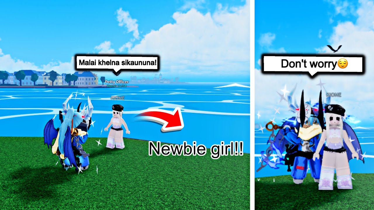Teaching My Gamer GirlFriend how to play Bloxfruit🔥