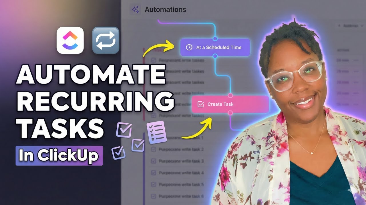 How to Automate Recurring Tasks Fast Using ClickUp Automation Tutorial