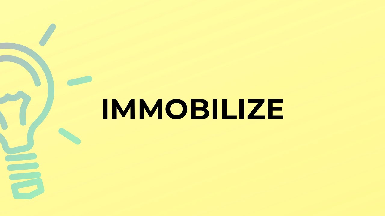 What is the meaning of the word IMMOBILIZE?