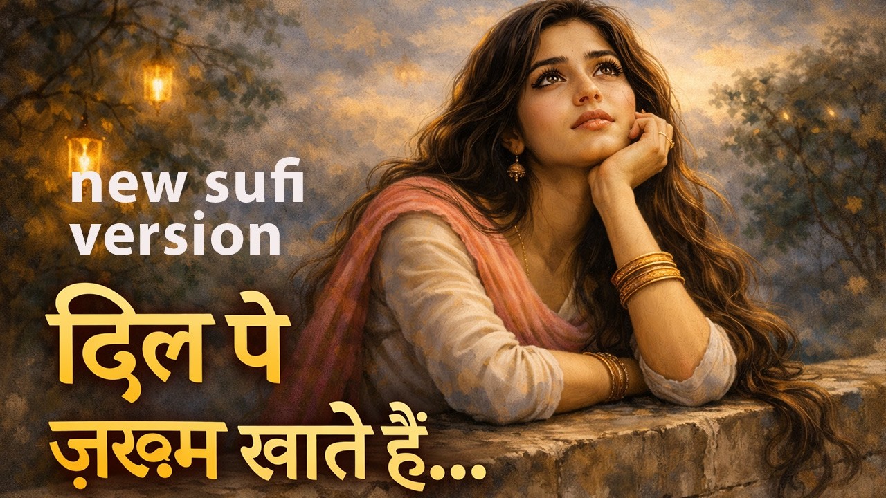 दिल पे ज़ख्म खाते हैं | Sad Sufi Love Song | Heart Touching Hindi Ghazal | New Viral Sad Song 2026