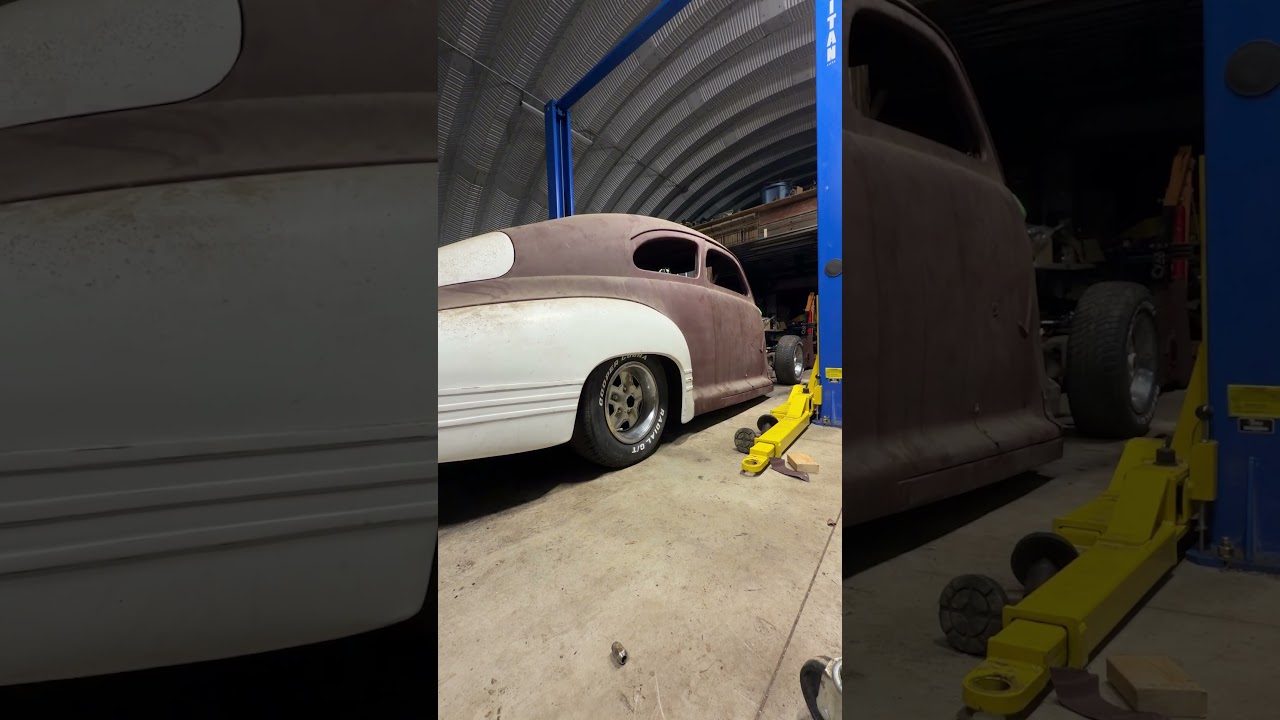 Невероятно заниженная пневматическая подвеска на Pontiac 1946 года!