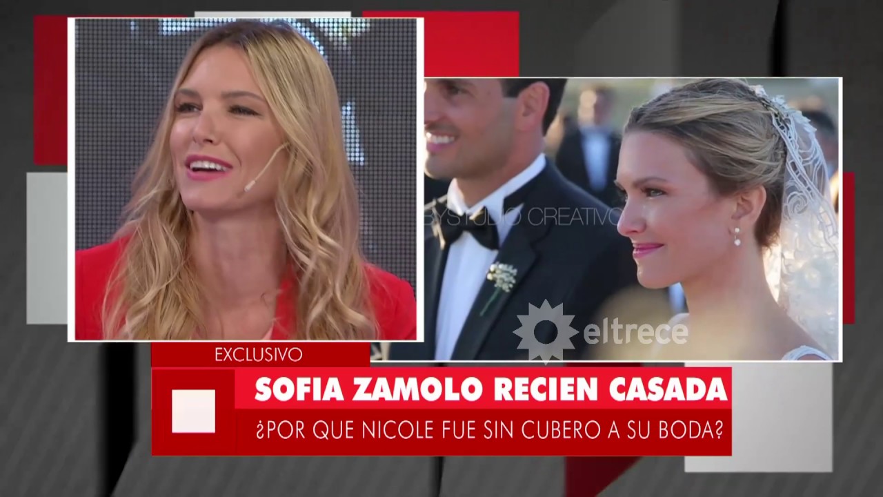 Sof&iacute;a Z&aacute;molo reci&eacute;n casada, cont&oacute; las intimidades de la boda