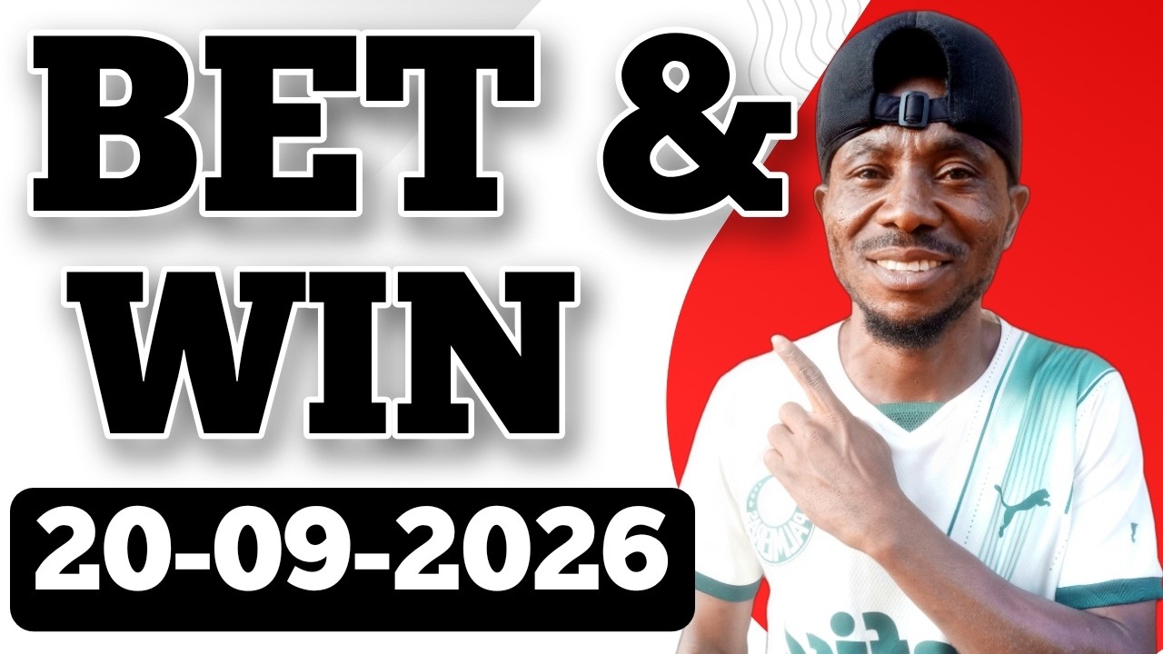 FOOTBALL PREDICTIONS TODAY 20/09/2026 | SOCCER PREDICTIONS TODAY | BETTING TIPS #footballpredictions
