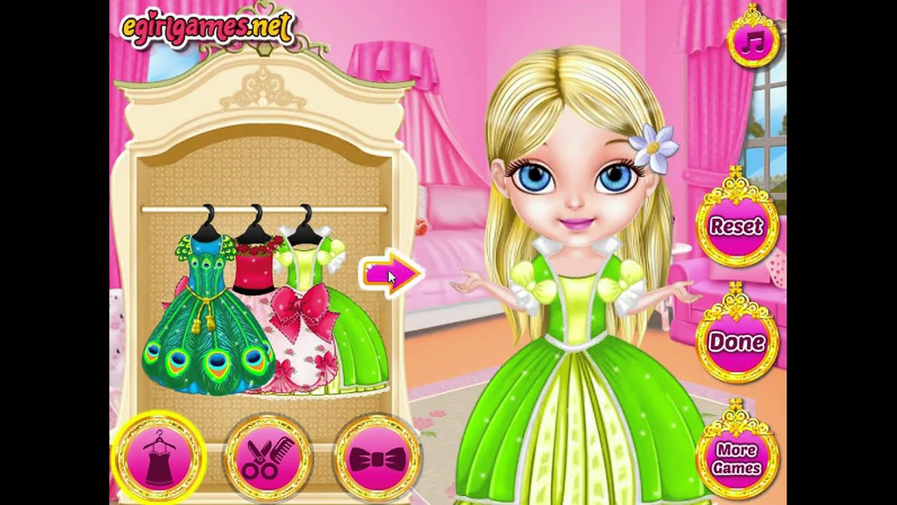Baby Barbie Princess Fashion Makeover Game Movie -  Free Dressup Games For Girls