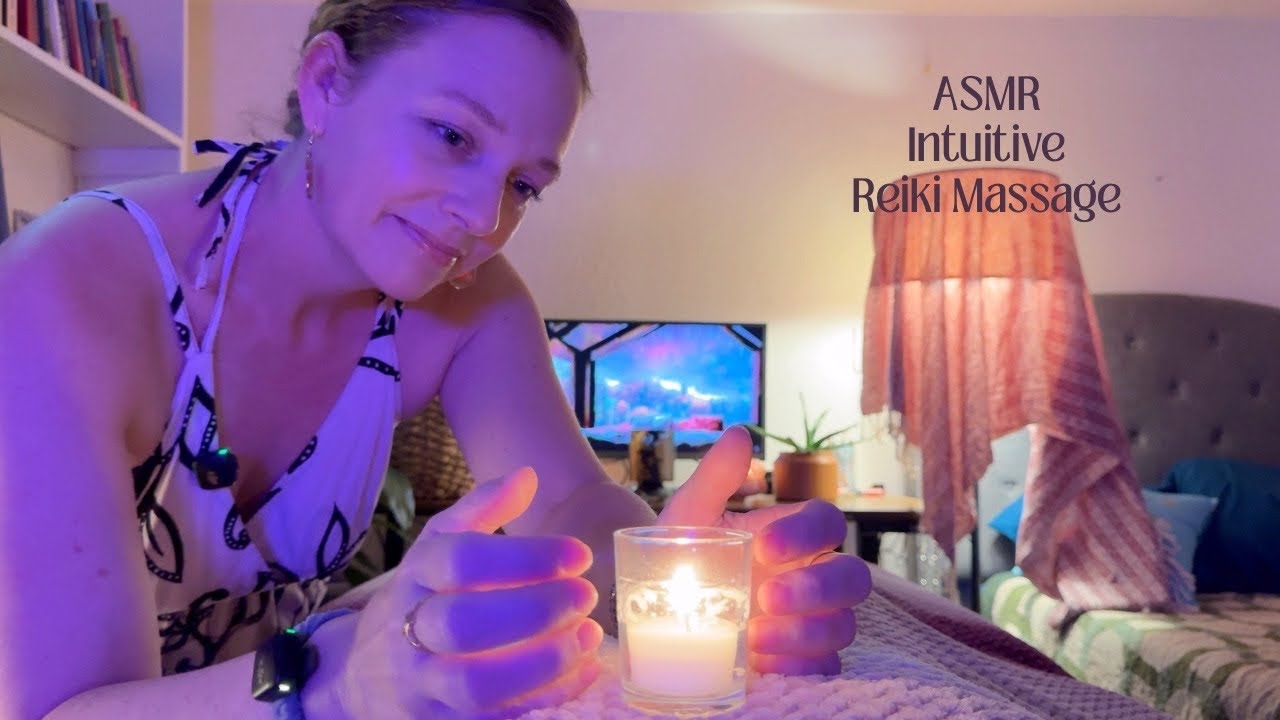 ASMR Intuitive Reiki & Placebo Massage💆🏼‍♀️Soft Spoken & Rain Ambiance ☔️Deep Healing for Sleep