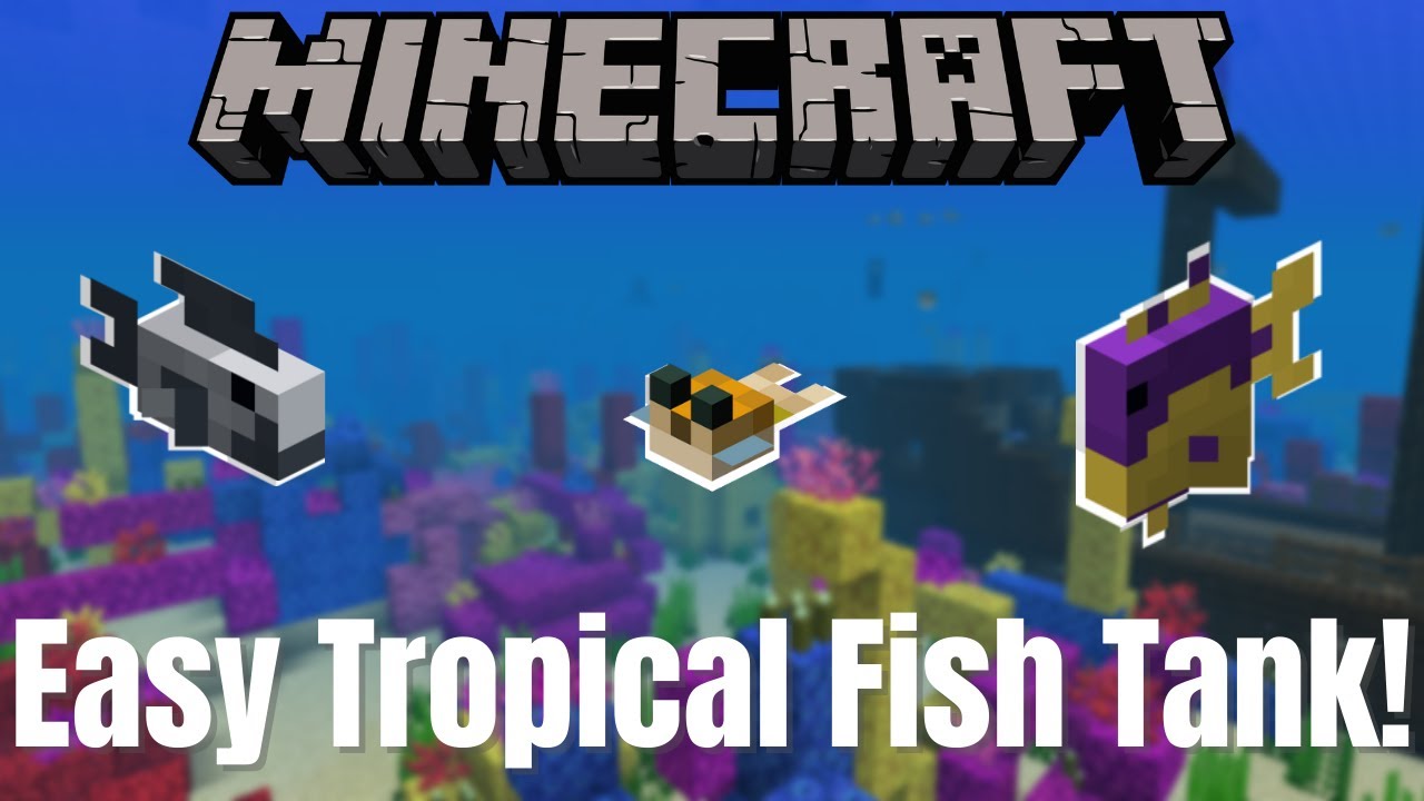 How to make a Tropical Fish Tank in Minecraft