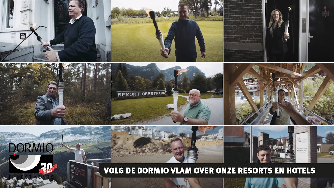 Dormio 20 jaar! Volg de Dormio vlam over onze resorts en hotels.