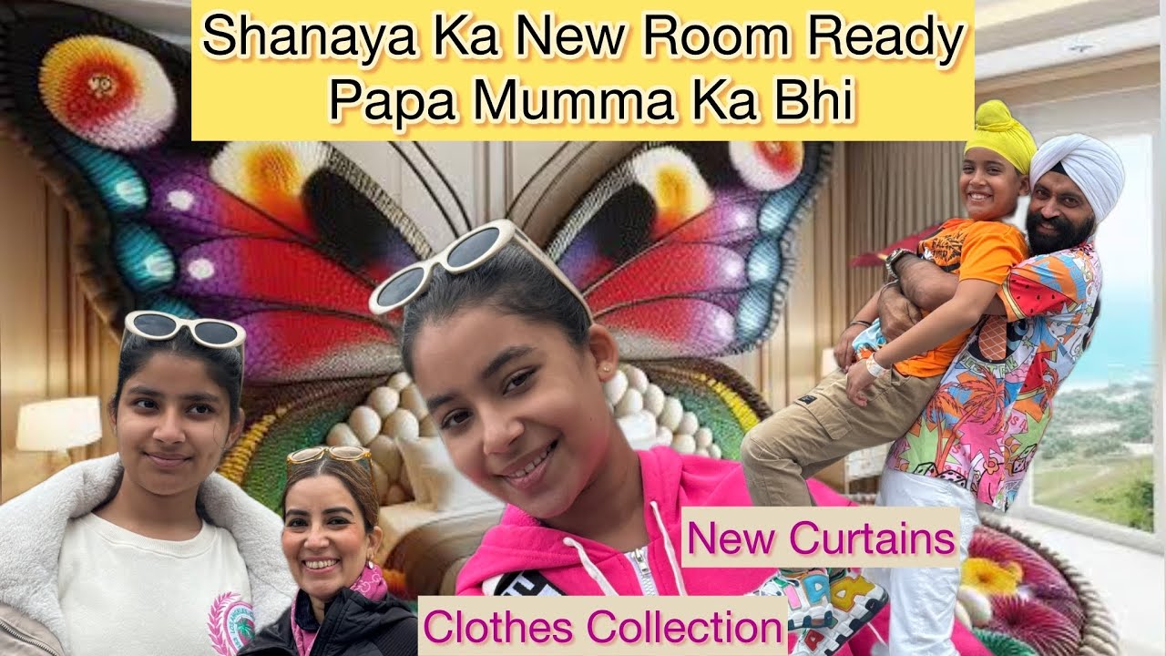 Shanaya Ka New Room Ready - Papa Mumma Ka Bhi, Clothes, Curtain | RS 1313 VLOGS | Ramneek Singh 1313