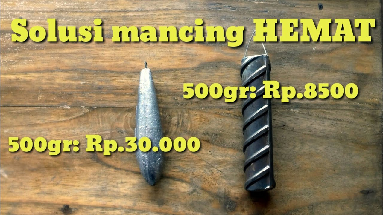 Cara membuat pemberat mancing dasaran dengan besi bekas, Solusi mancing HEMAT!
