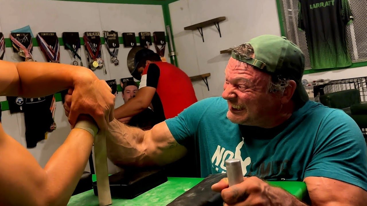 Training sesh with Dad (Devon Larratt) 