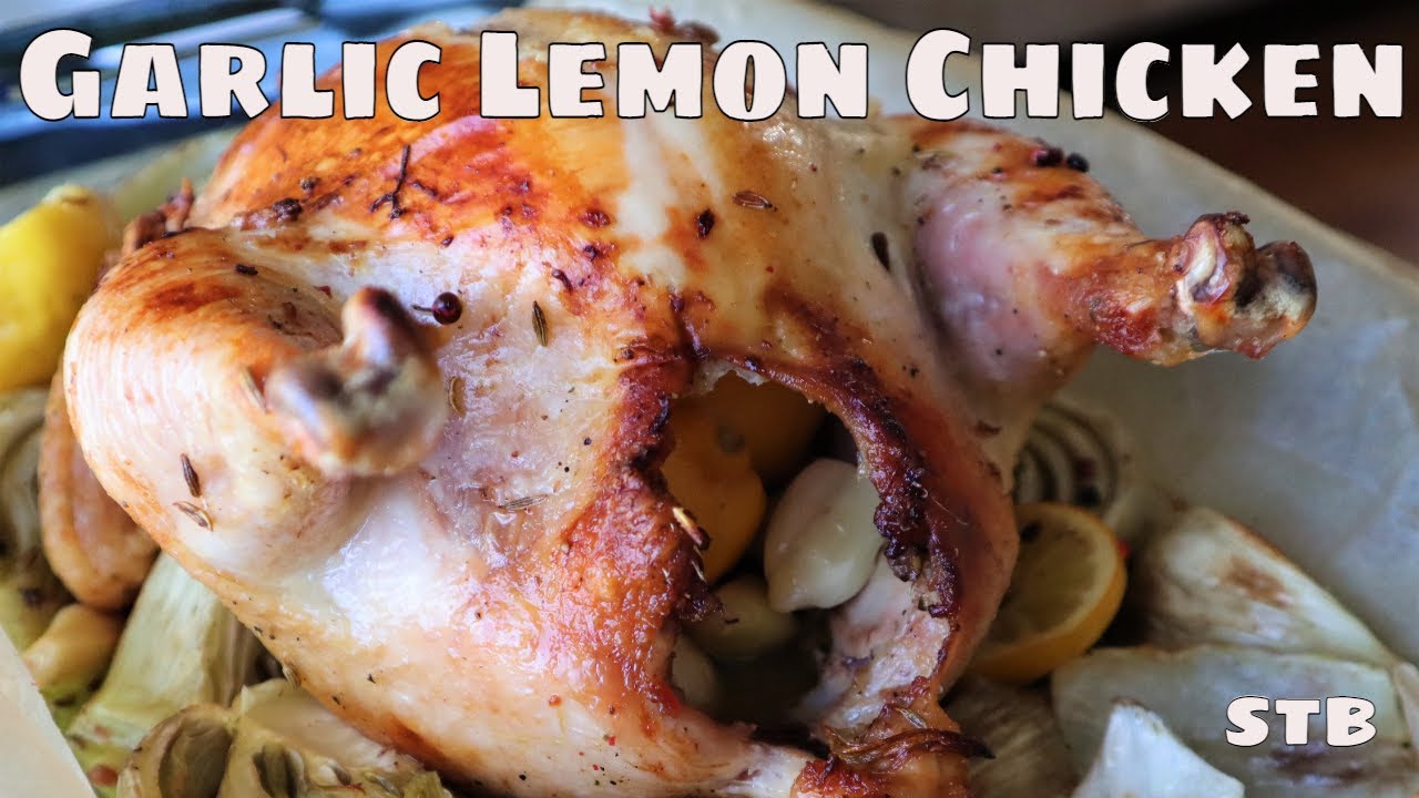 GARLIC LEMON CHICKEN - ROAST LEMON CHICKEN - ITALIAN RECIPE
