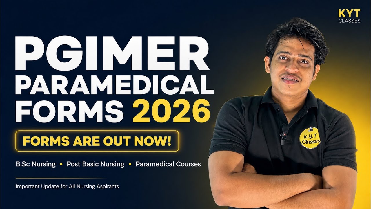 PGIMER Paramedical Forms 2026 OUT 🔥 | Apply Now | B.Sc Nursing & Paramedical Courses