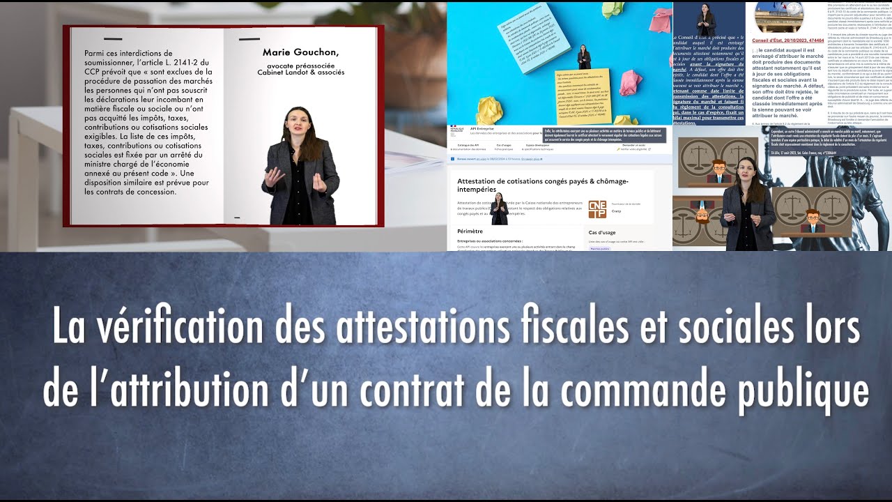 La vérification des attestations fiscales et sociales (commande publique)