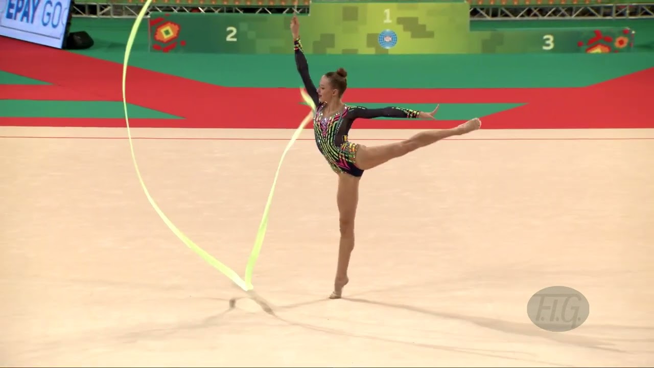 VERSTAPPEN Alessia (BEL) - 2022 Rhythmic Worlds, Sofia (BUL) - Qualifications Ribbon
