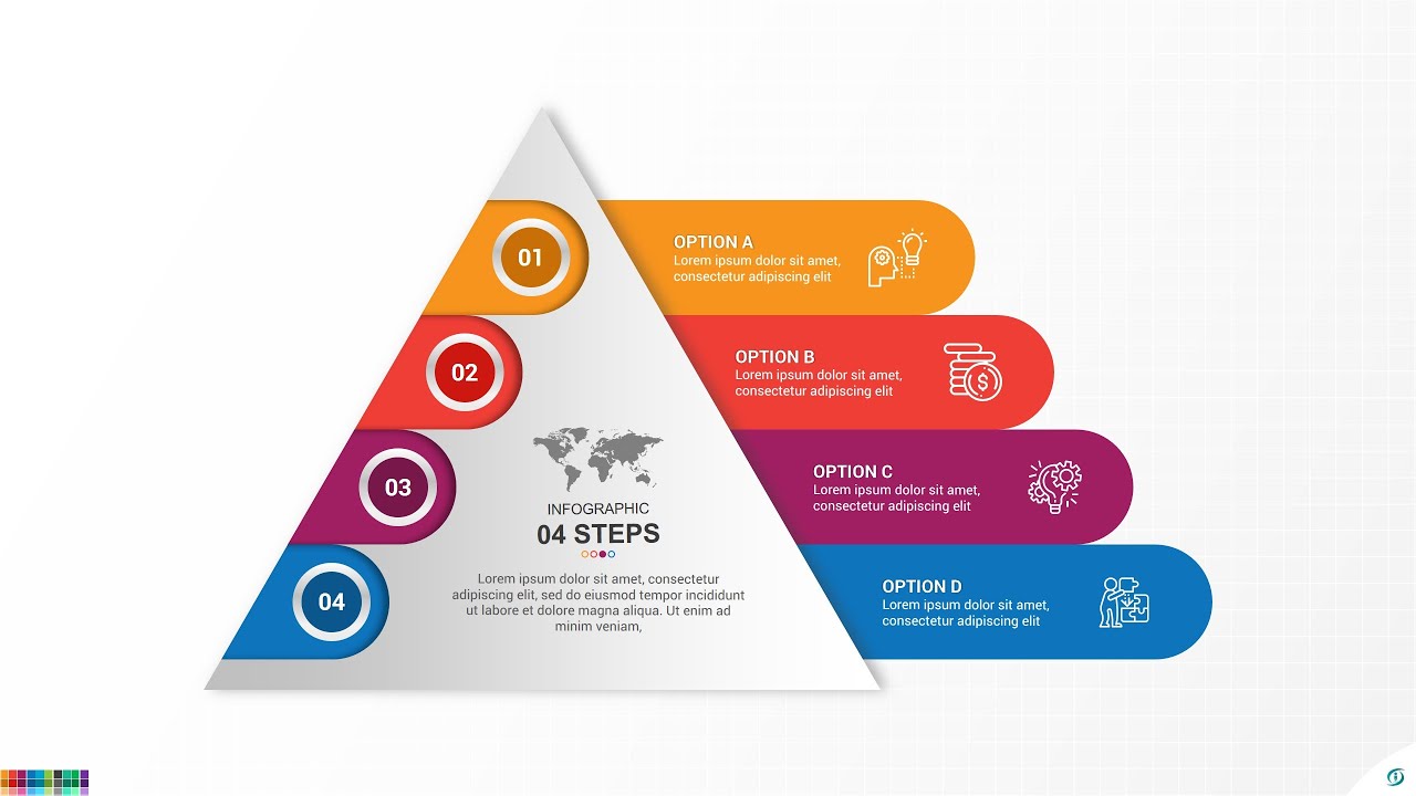 How To Design a Simple and Easy Pyramid Infographic For Beginners in Microsoft Office PowerPoint