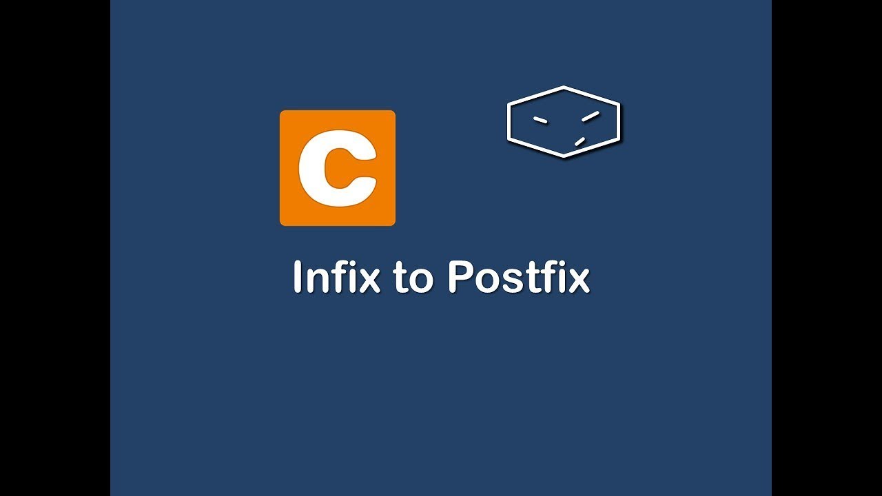 infix to postfix in c