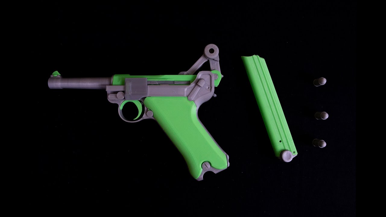 3D print toys Luger p08