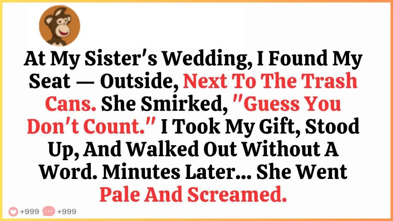 At My Sister’s Wedding, I Was Seated In The Hallway, So I Left  What Happened Next Shocked Every