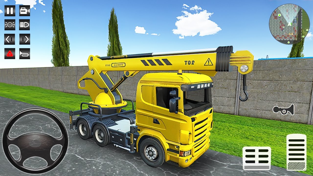 Mobile Crane Truck Simulator - Small Structure Construction - Android Gameplay