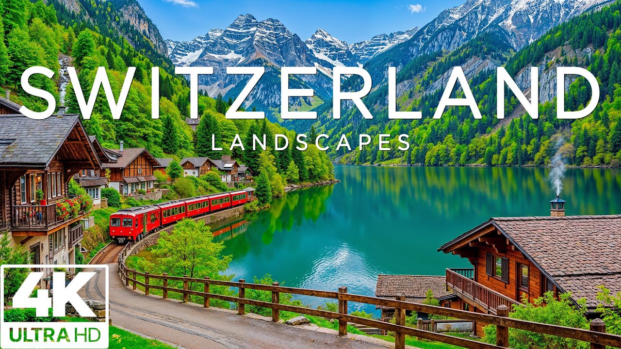 Switzerland 4K | Alpine Heartland – Matterhorn Peaks, Lake Lucerne & Wooden Chalets