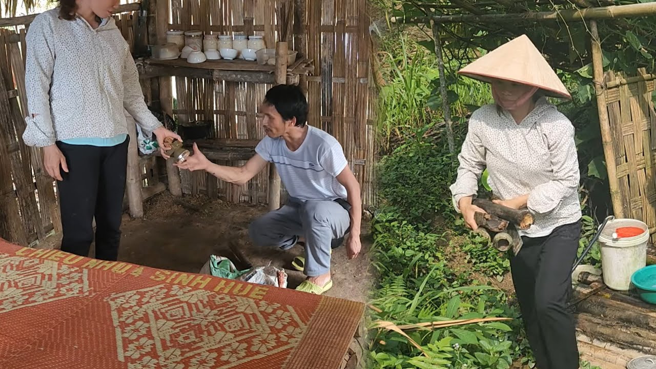 The homeless man was happy to receive attention from the poor girl