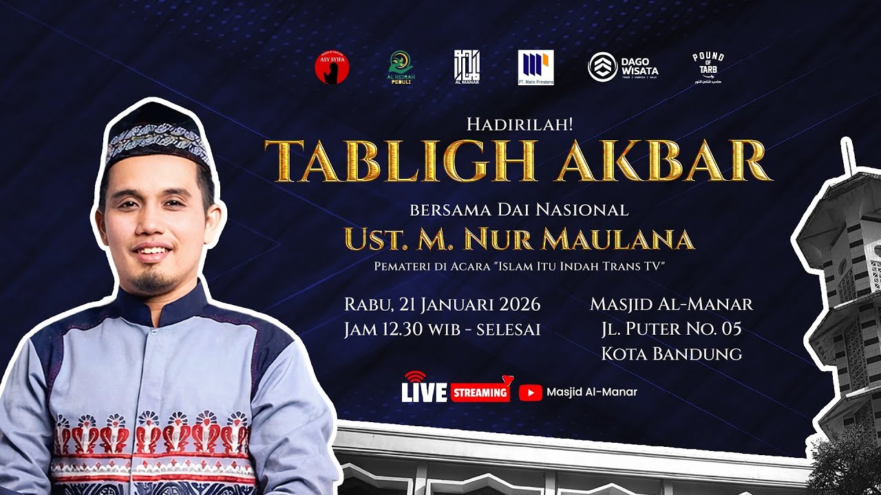 [LIVE] TABLIGH AKBAR MASJID AL - MANAR bersama Ustadz Maulana (Dai Nasional)