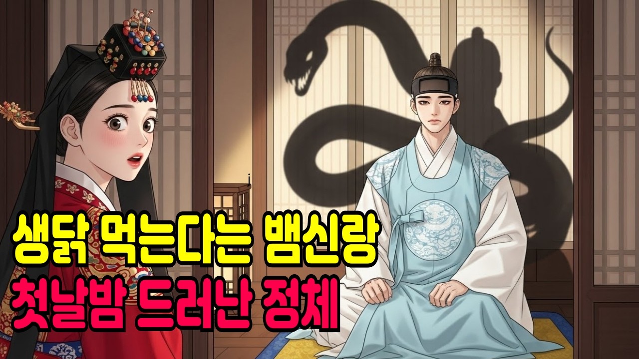 생닭 먹는다는 뱀신랑, 첫날밤 드러난 정체 #야담 #옛날이야기 #민화 #설화 #