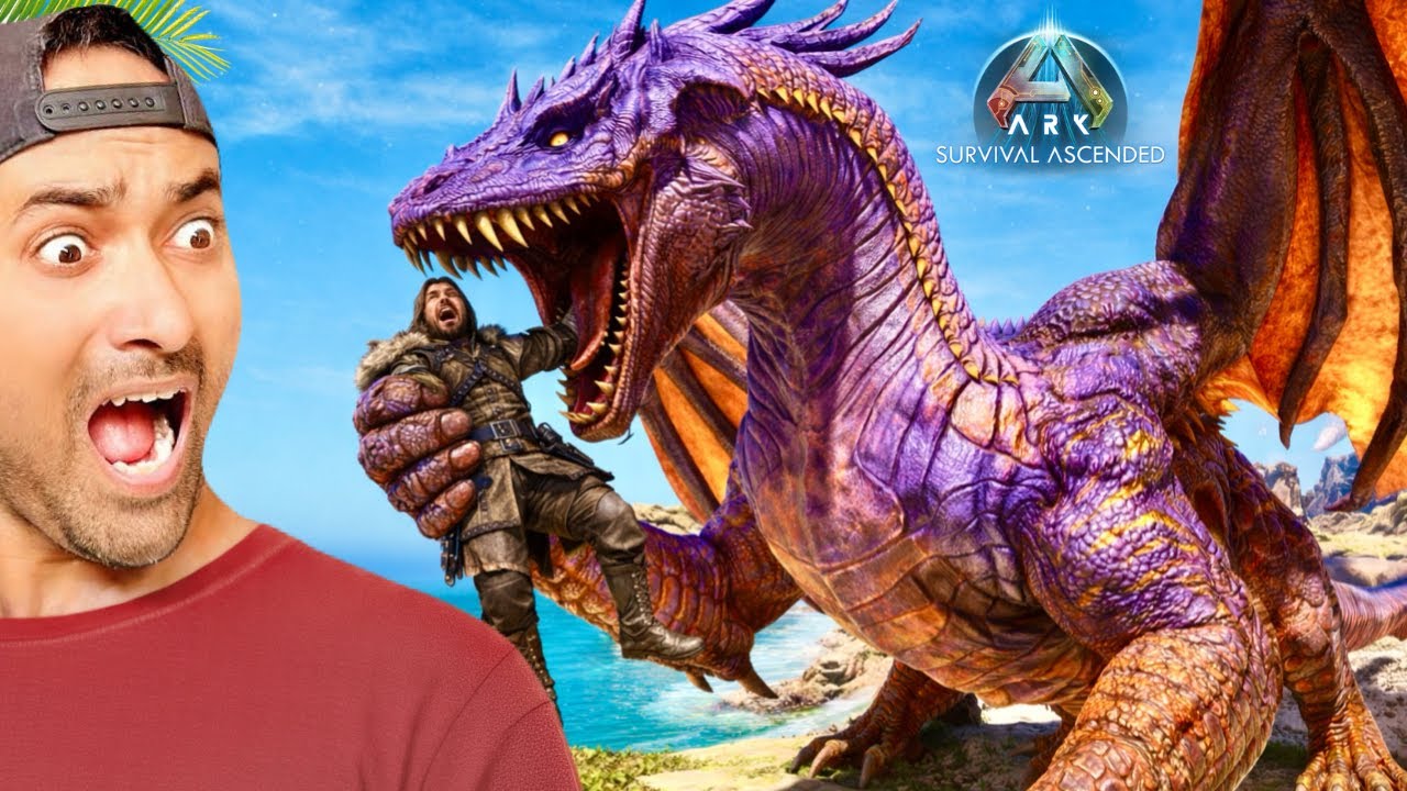 ONE MISTAKE = DEATH😨| GAMMA DRAGON FIGHT || ARK SURVIVAL ASCENDED
