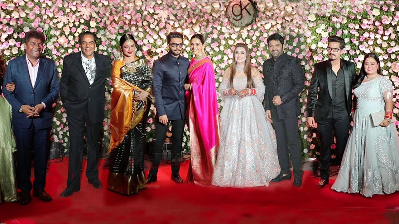 Kapil Sharma's WEDDING Reception Full Video HD - Ranveer,Deepika,Bharti,No Sunil Grover,Rekha