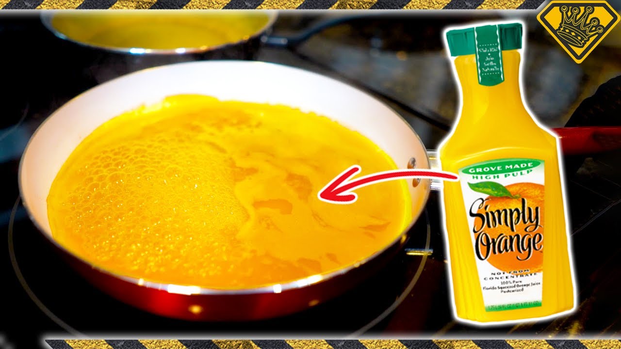 Removing The Liquid From Orange Juice?!