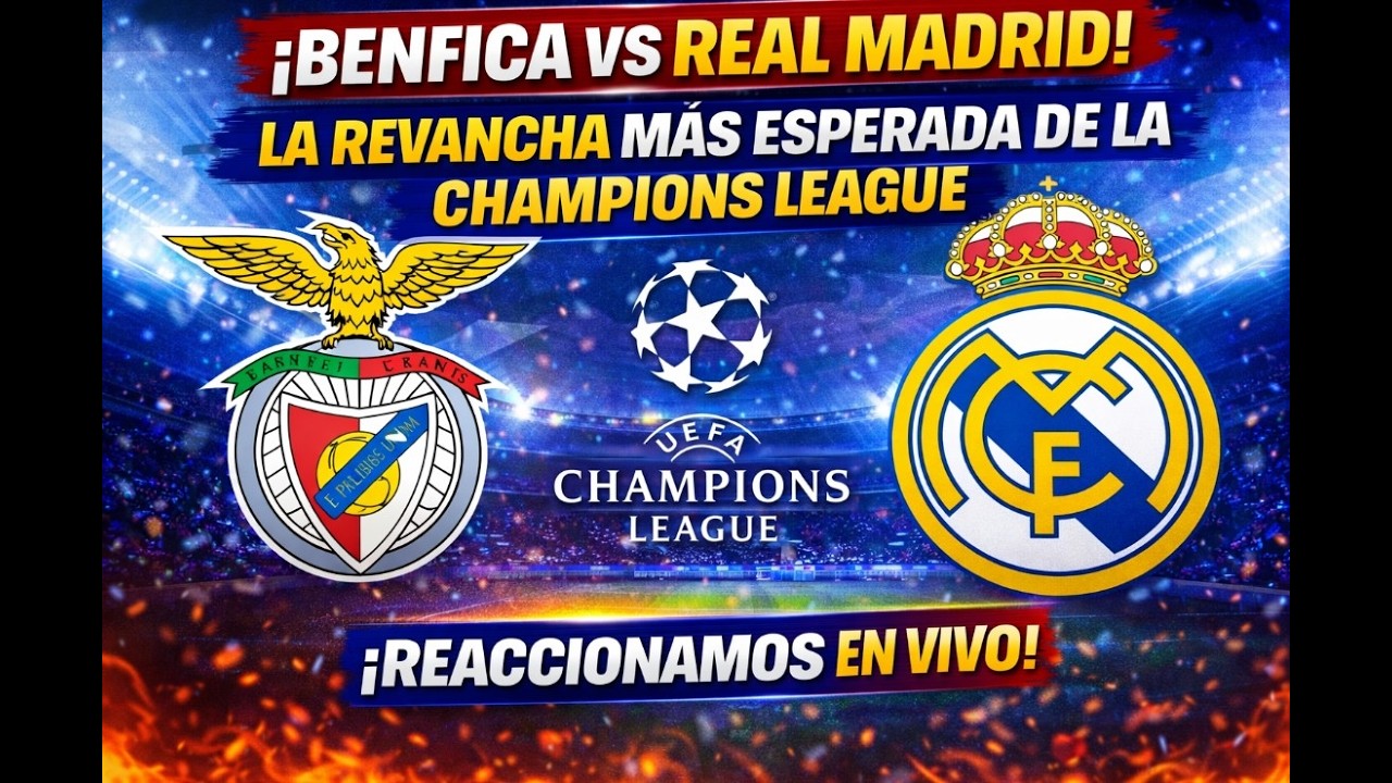 !BENFICA VS REAL MADIRD! ¿EL REAL MADRID JUEGA MEJOR QUE EL BARCELONA? REACCIONAMOS EN VIVO