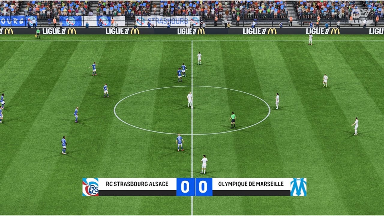 EA Sports FC 25 | Strasbourg vs Marseille - Ligue 1 Uber Eats | Gameplay PS5
