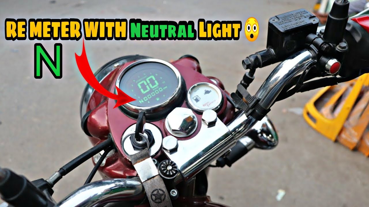 New Royal Enfield Digital Meter With Neutral Light 😍 | Aqula Headlight | Techno khan