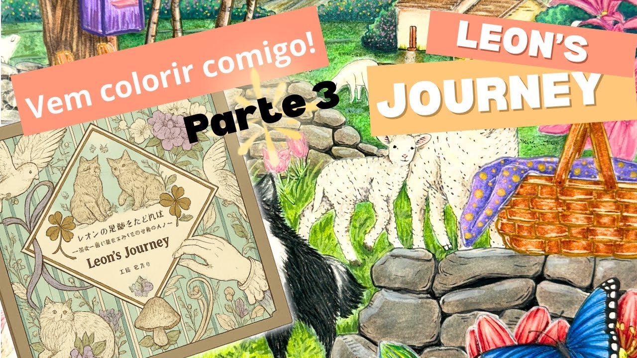 Finalizado! - Leon’s journey da Kanoko Egusa / colorindo com lápis de cor! 