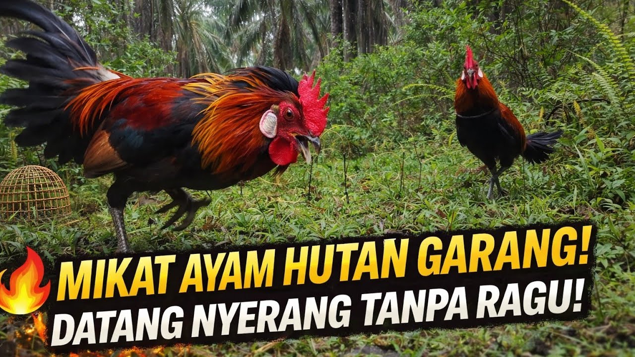 🔥 Mikat Ayam Hutan Garang! Datang Nyerang Tanpa Ragu