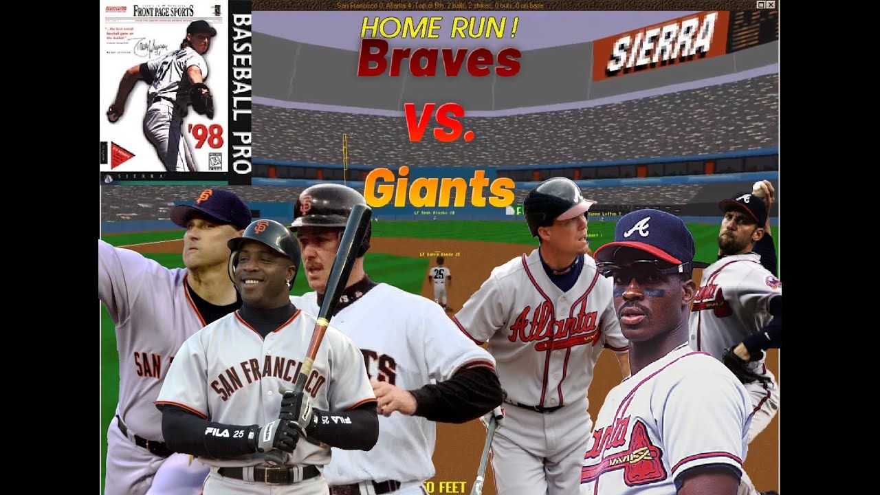 Front Page Sports Baseball Pro 98: San Francisco Giants vs. Atlanta Braves (Bonds, Chipper Jones)