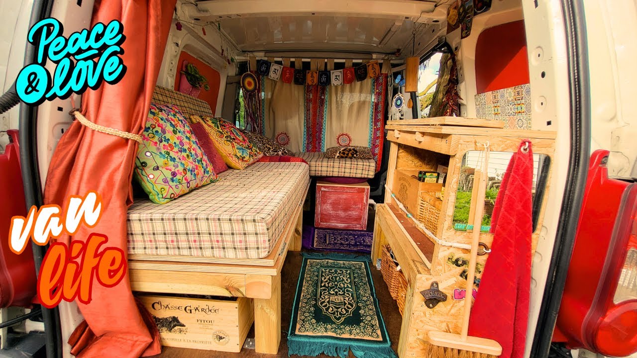 VAN TOUR, AMENAGEMENT D'UN PEUGEOT PARTNER EN MINI VAN AVEC SEULEMENT 500€