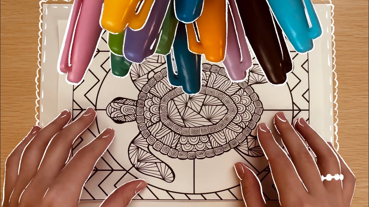 ASMR Coloring with Sharpie (No Talking)