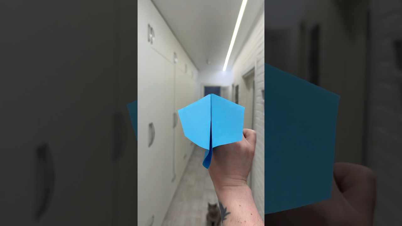 Built a Paper Plane at 2AM&hellip; It Flew 301ft. My Sleep Schedule? Gone. #diy #papercrafts #airplane